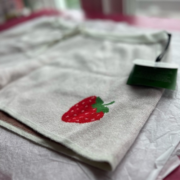 kate spade Pants - NWT Kate Spade x Target Strawberry sweater shorts soft xl cozy SOLD OUT